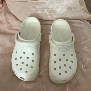White crocs size 12 in men